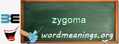 WordMeaning blackboard for zygoma